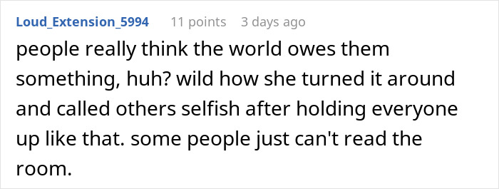 A comment reflecting on how some Walmart customers believe the world owes them something and lack self-awareness. A comment reflecting on how some Walmart customers believe the world owes them something and lack self-awareness.
