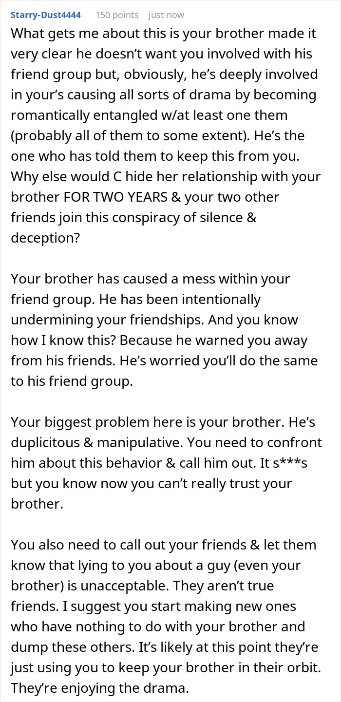 Woman Finds Out Friends Hid A Secret About Her Twin Brother, Realizes She Was The Only One Left Out