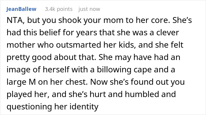 A comment on a religious mom's shock after her teen outsmarts her snooping, snubbed with truth.