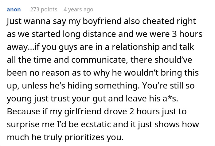 Woman Travels For Hours To Surprise Her Long-Distance Boyfriend, It Doesn’t Go As Planned Woman Travels For Hours To Surprise Her Long-Distance Boyfriend, It Doesn’t Go As Planned