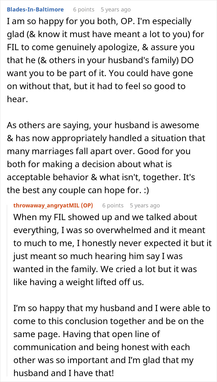 Couple finds support and family apology after MIL conflict over kids