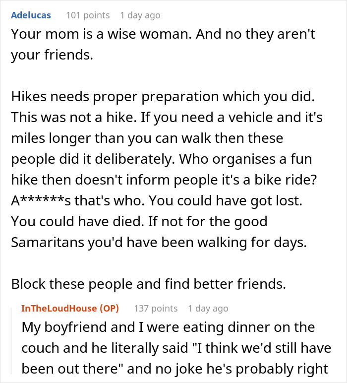 Woman Plans A Casual Hike With Friends, Ends Up Stranded On A Route Better Suited For Bikes And ATVs Woman Plans A Casual Hike With Friends, Ends Up Stranded On A Route Better Suited For Bikes And ATVs