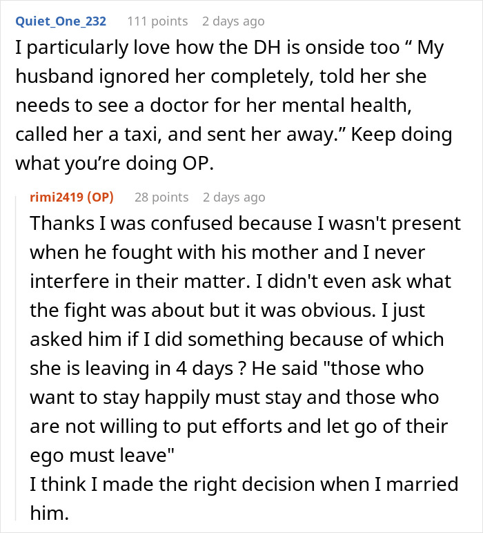 Comments discussing MIL obsession and husband supporting boundaries with mental health advice Comments discussing MIL obsession and husband supporting boundaries with mental health advice