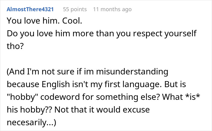 Woman Has A Moment Of Clarity And Dumps BF Who Tells Her What Is Actually Important To Him
