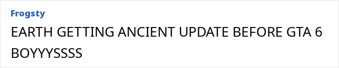 Excitement about ancient animal update before GTA 6 release