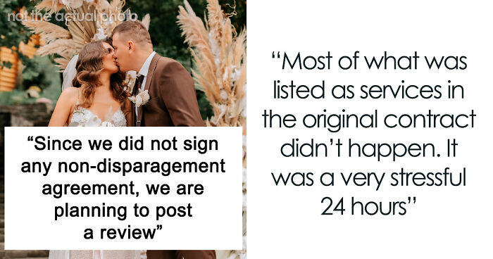 Coordinator Cancels Wedding 24 Hours Before, Then Tries To Silence The Bride