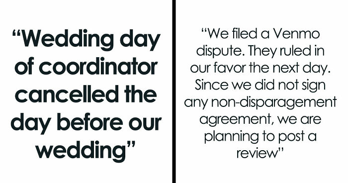 Coordinator Cancels Wedding 24 Hours Before The Wedding, Then Tries To Silence The Bride