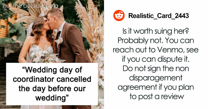 Coordinator Cancels Wedding 24 Hours Before The Wedding, Then Tries To Silence The Bride