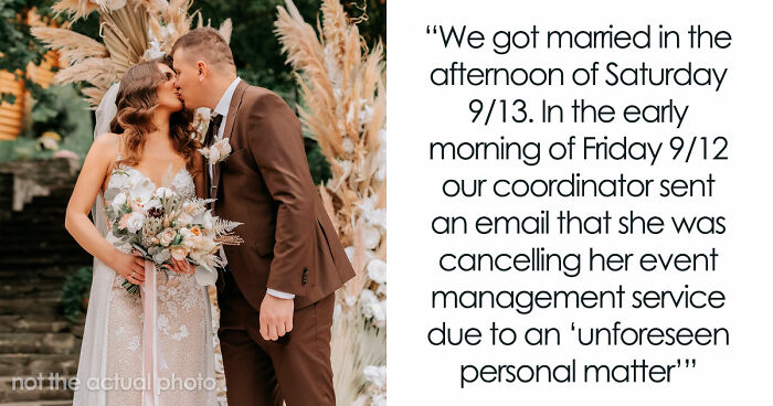Coordinator Cancels Wedding 24 Hours Before The Wedding, Then Tries To Silence The Bride