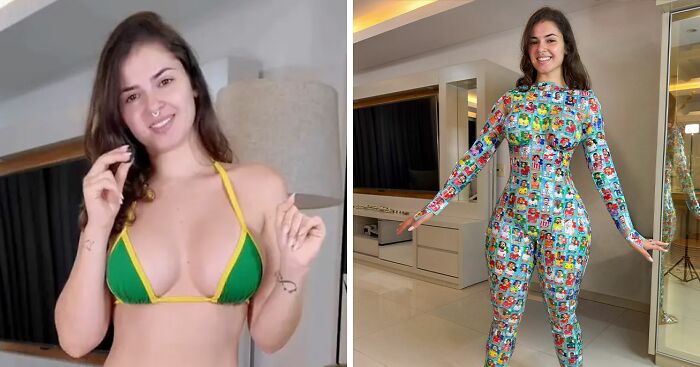 World Cup Influencer Goes Viral Wearing Only Soccer Stickers In Jaw-Dropping Post