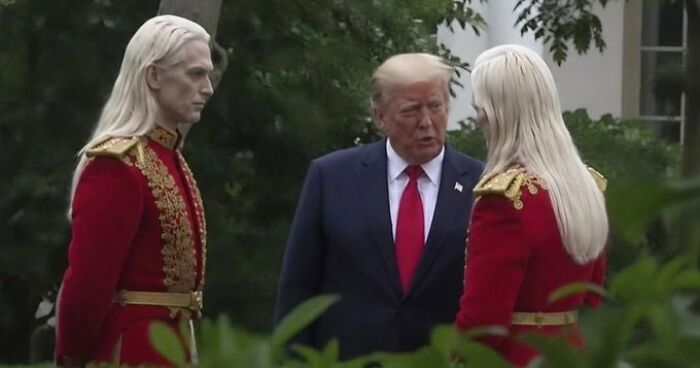 31 Most Creative Responses To Viral Photo Of Donald Trump With Mysterious Figures