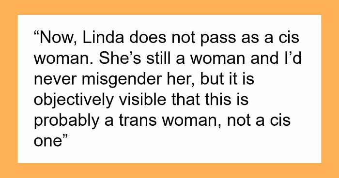 “Am I The Jerk For Pointing Out That My Co-Worker Is Trans/Doesn’t Pass?”