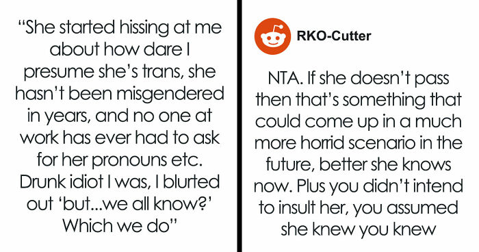 “Am I The Jerk For Pointing Out That My Co-Worker Is Trans/Doesn’t Pass?”