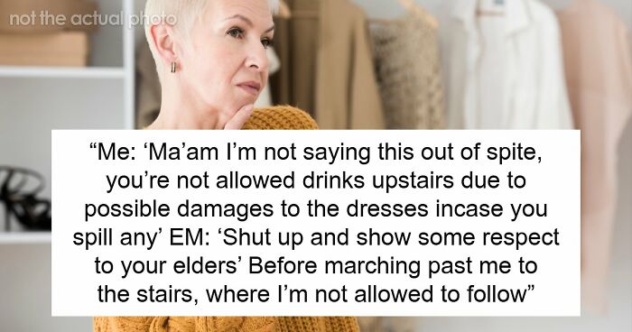 Entitled Mom Ignores Bridal Shop Rules, Dumps Coffee On A $2K Dress And Ends The Day In Handcuffs
