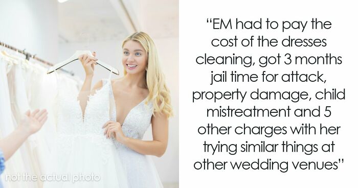 Entitled Mom Ignores Bridal Shop Rules, Dumps Coffee On A $2K Dress And Ends The Day In Handcuffs
