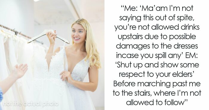 Entitled Mom Ignores Bridal Shop Rules, Dumps Coffee On A $2K Dress And Ends The Day In Handcuffs