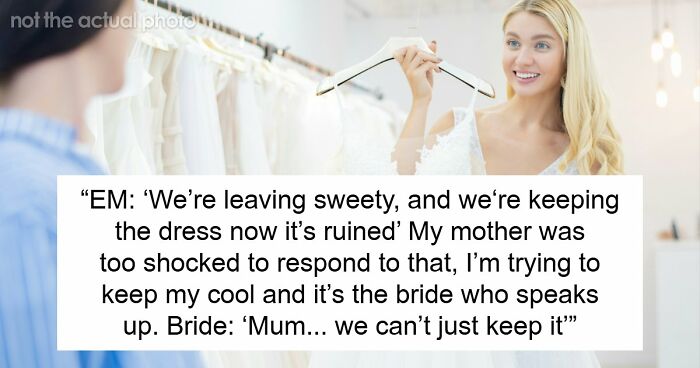 Entitled Mom Ignores Bridal Shop Rules, Dumps Coffee On A $2K Dress And Ends The Day In Handcuffs