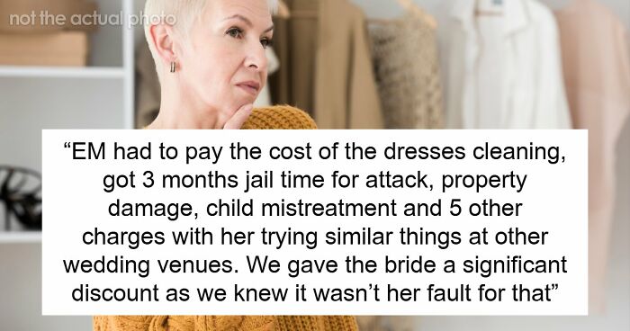 Entitled Mom Ignores Bridal Shop Rules, Dumps Coffee On A $2K Dress And Ends The Day In Handcuffs