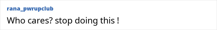 A comment from a user expressing disinterest and urging to stop the blackout tattoos trend.