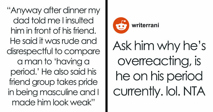 Teen Calls Out Dad’s Double Standard After He Mocks Women’s Periods, He Says She Humiliated Him