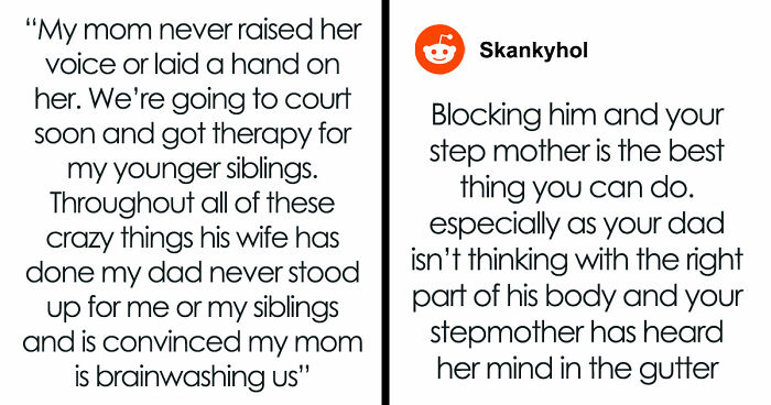 Guy Sides With Toxic Wife Who Bullies His Kids, Ends Up Hurting 14YO, Who Blocks Him For Good