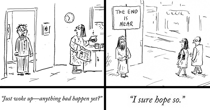 24 Everyday Moments That Become Brilliantly Awkward In David Sipress Cartoons (New Pics)