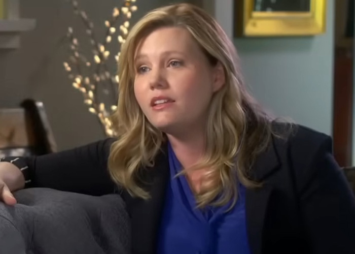 Woman speaking about disturbing cases of victims trapped in real-life horror