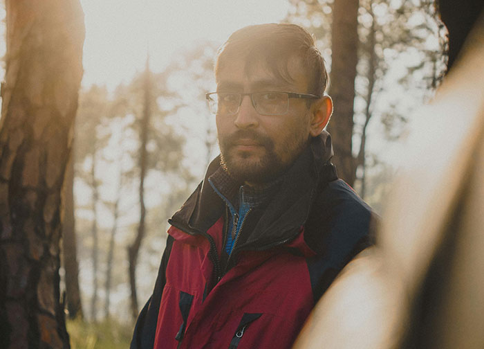 Thoughtful man outdoors indicating red flags