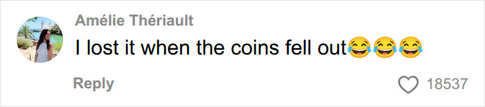 Am&eacute;lie Th&eacute;riault's comment about coins falling out of a plaster cast, a surprising hidden element.