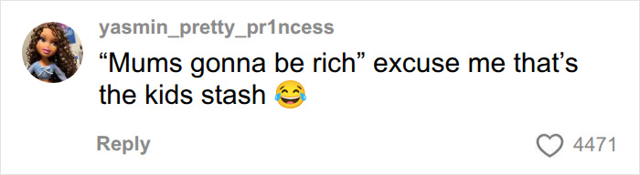 A comment from yasmin_pretty_pr1ncess about a hidden stash in a boy's plaster cast.