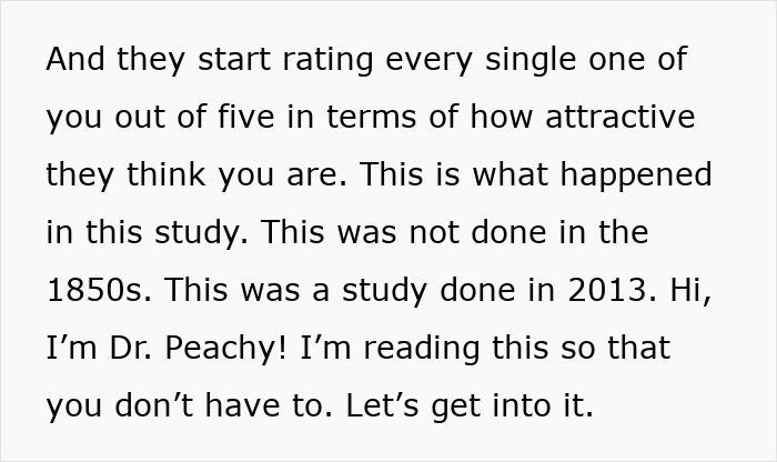 Text detailing how endometriosis patients were rated for attractiveness in a 2013 study, exposing infuriating research.
