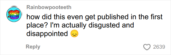 A comment from Rainbowpooteeth asking how a study on endometriosis could be published, expressing disgust and disappointment.
