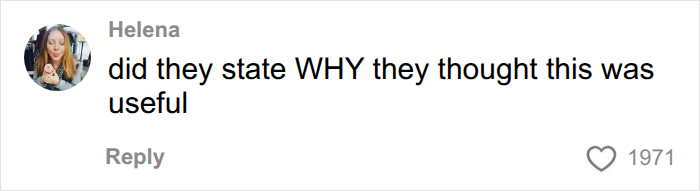 A social media comment from Helena questioning the usefulness of endometriosis studies.