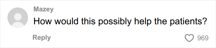 A social media comment from Mazey asking how a particular study would help endometriosis patients.