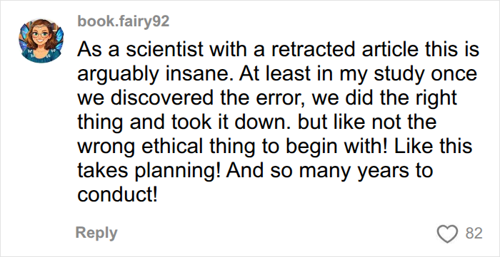 A comment on endometriosis studies: book.fairy92, a scientist, calls the study insane and unethical.
