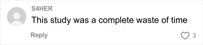 A comment stating this endometriosis study was a complete waste of time.