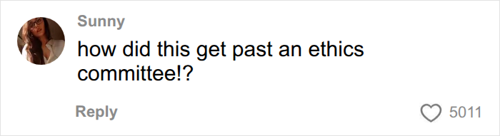 A comment asking how unethical endometriosis studies passed ethics review, highlighting the infuriating nature of the research.
