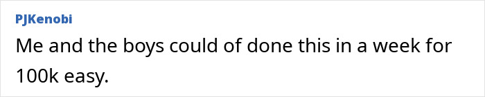 User comments on Trump's $14 million project cost and quick completion claim User comments on Trump's $14 million project cost and quick completion claim