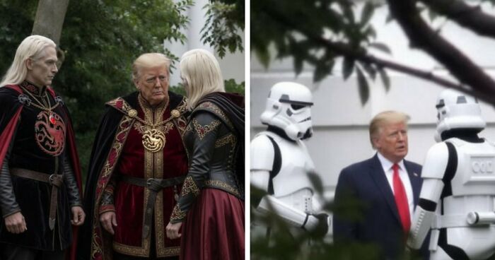 31 Most Creative Responses To Viral Photo Of Donald Trump With Mysterious Figures