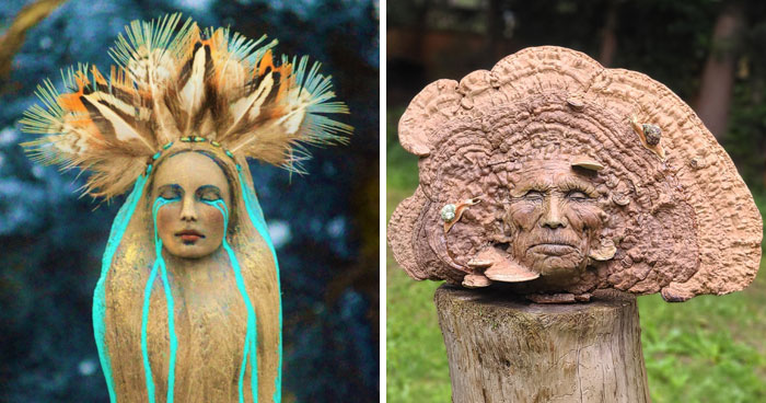 This Canadian Artist Makes Incredible Sculptures Out Of Driftwood, Seashells, Dried Mushrooms And More (28 New Pics)