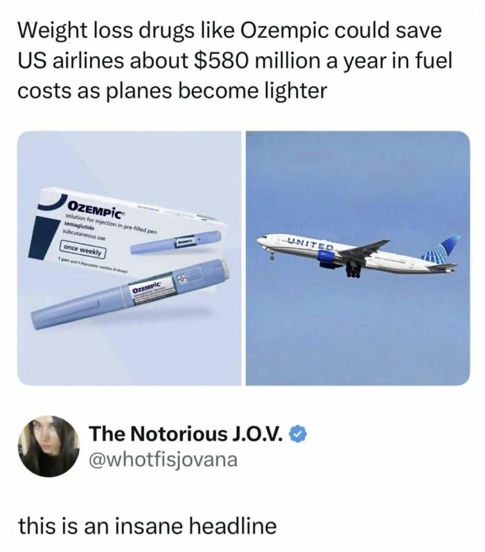 Weight loss d***s like Ozempic may save US airlines fuel costs by making planes lighter