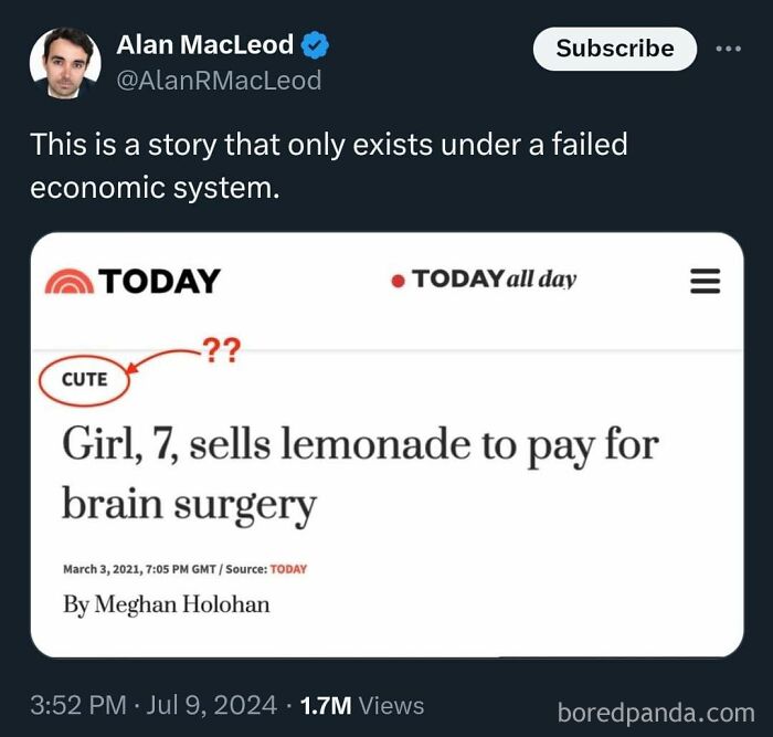 Seven year old girl sells lemonade to pay for brain surgery