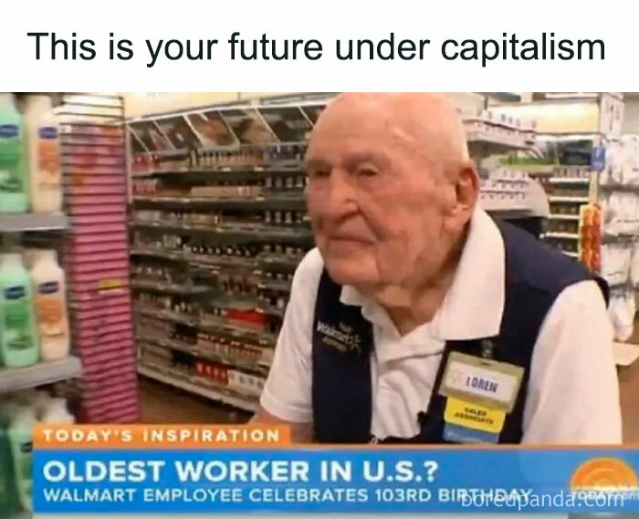Oldest Walmart worker in US celebrates 103rd birthday under capitalism