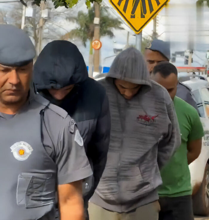 Authorities arrest three more over rope jumping tragedy claims, suspects in custody with police officers. Authorities arrest three more over rope jumping tragedy claims, suspects in custody with police officers.