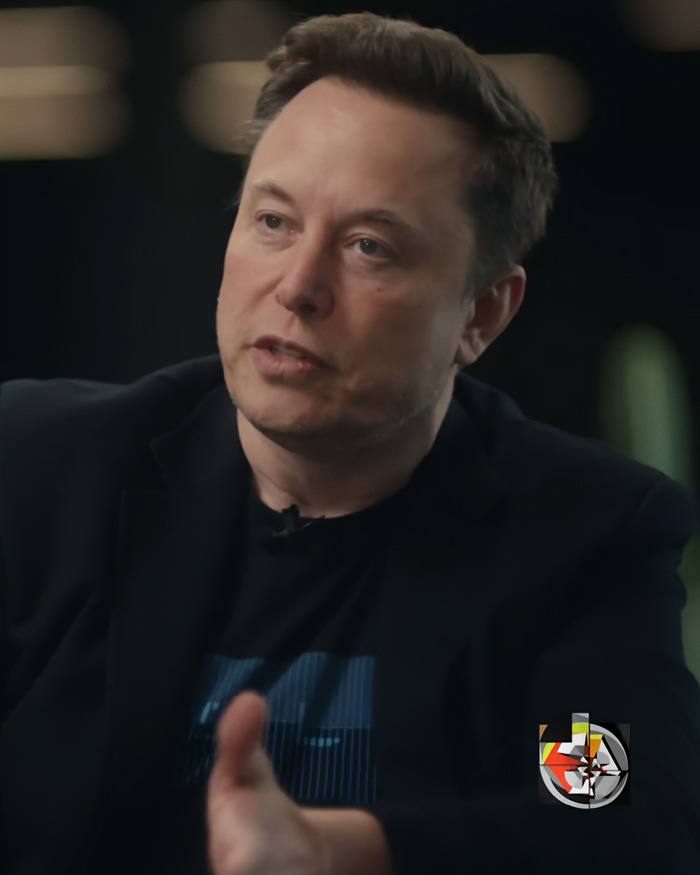 Elon Musk in casual attire speaking during an interview Elon Musk in casual attire speaking during an interview