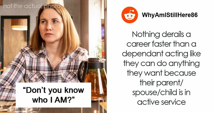 Entitled Army Wife Pulls The “Don’t You Know Who I AM?” Card On A Waitress, Gets A Humbling Reality Check
