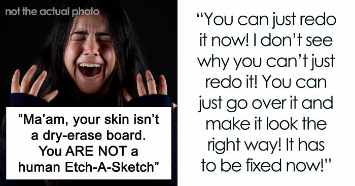 Woman Claims Tattoo Artist Ruined Her Ink, But The Reason Why Leaves The Whole Shop Stunned