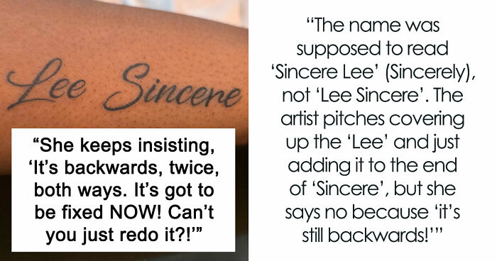 Woman Claims Tattoo Artist Ruined Her Ink, But The Reason Why Leaves The Whole Shop Stunned