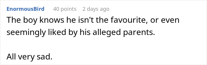 A social media comment discussing parenting concerns over the alleged treatment of the boy in Meghan Markle’s Father’s Day photo. A social media comment discussing parenting concerns over the alleged treatment of the boy in Meghan Markle’s Father’s Day photo.