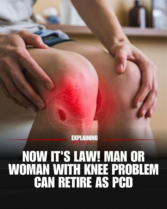 Knee problem highlighted with redness indicating medical knee issue